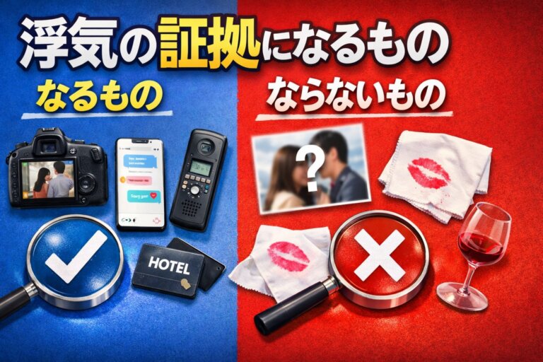浮気の証拠として認められるもの一覧｜慰謝料請求に必要な証拠とは